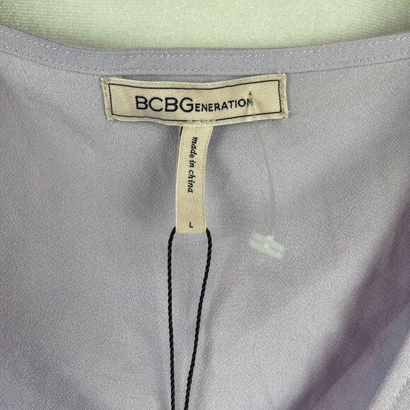 BCBGeneration Women Short Sleeve V-Neck Top Blouses Size L - Picture 3 of 6